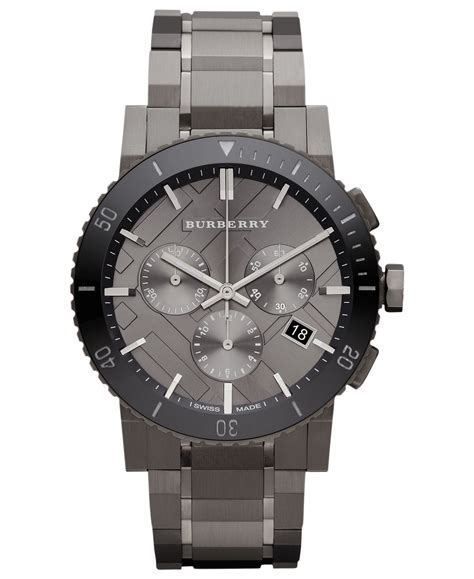 Burberry Men's Swiss Stainless Steel Bracelet Watch 42mm 